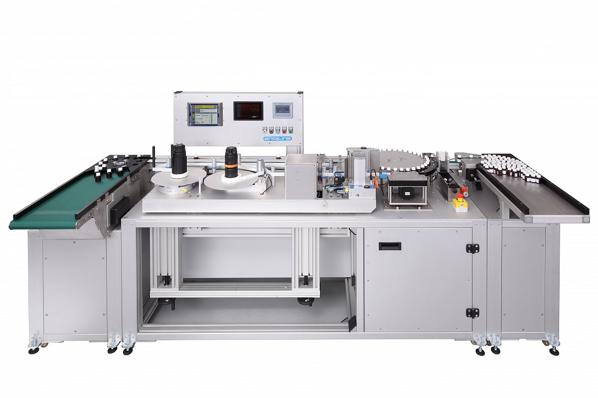 ELA-4360 Nagy sebességű címkéző berendezés hengeres termékekhez image