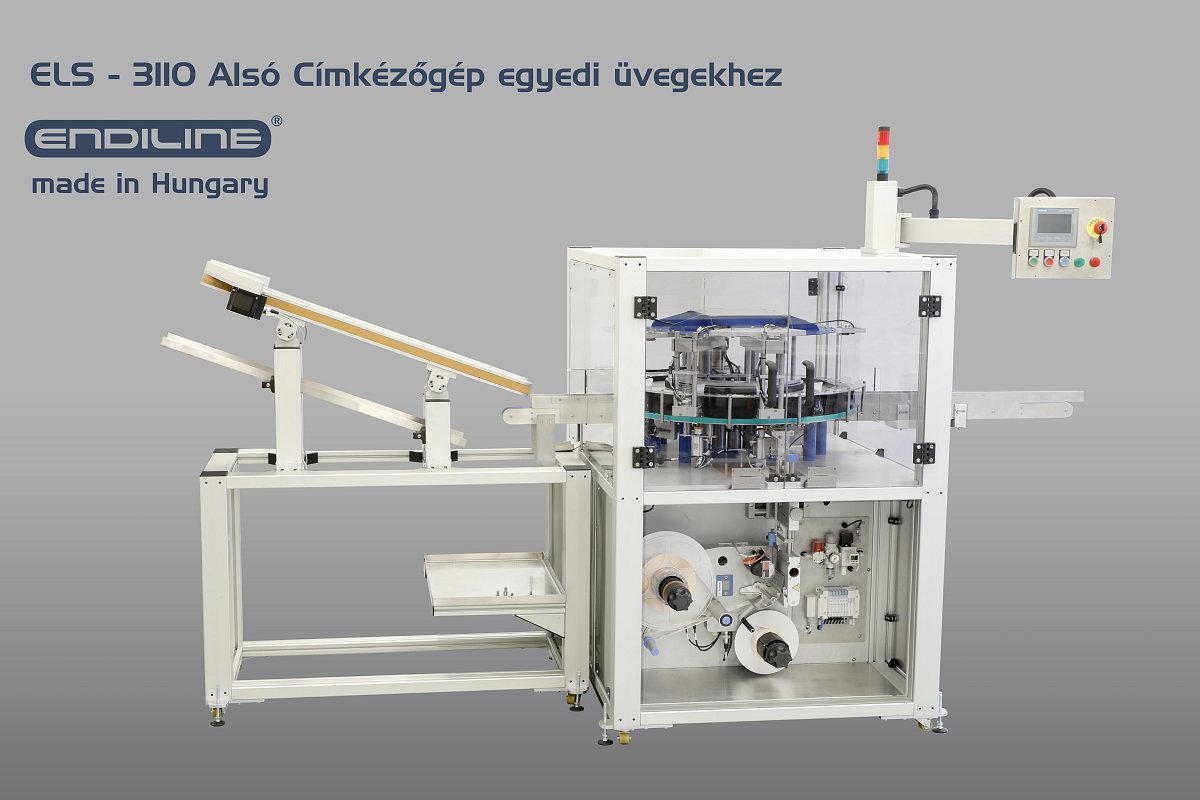 ELS 3110 Alsó Címkézőgép egyedi üvegekhez image